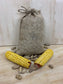 Squirrel Mini Picnic Table Peanut Feeder | Holds Peanuts and Corn on the Cob | Cedar Wood | Add On Starter Bag of Squirrel Food is Available