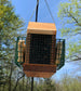 Hanging Bird Feeder with Double Suet Cake Feeders| Holds Bird Feed and Suet Cakes | Handmade from Solid Cedar Wood | FREE SHIPPING