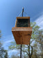 Hanging Bird Feeder | Holds Bird Feed and Sunflower Seeds | Easy Fill | Handmade from Solid Cedar Wood | Exterior Weatherproof Coating