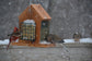 Hanging Bird Feeder with Double Suet Cake Feeders | EXTRA LARGE SIZE | Holds Bird Feed and Suet Cakes | Handmade from Solid Cedar Wood